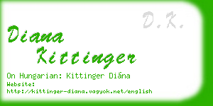 diana kittinger business card